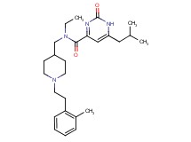 N-ethyl-6-isobutyl-N-({1-[2-(2-methylphenyl)ethyl]-4-piperidinyl}methyl)-2-oxo-1,2-dihydro-4-pyrimidinecarboxamide