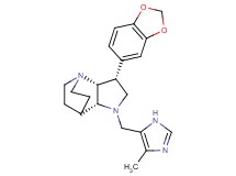 (3R*,3aR*,7aR*)-3-(1,3-benzodioxol-5-yl)-1-[(4-methyl-1H-imidazol-5-yl)methyl]octahydro-4,7-ethanopyrrolo[3,2-b]pyridine