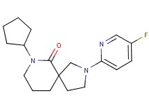 7-cyclopentyl-2-(5-fluoropyridin-2-yl)-2,7-diazaspiro[4.5]decan-6-one
