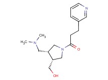[(3R*,4R*)-4-[(dimethylamino)methyl]-1-(3-pyridin-3-ylpropanoyl)pyrrolidin-3-yl]methanol