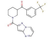 [1-(pyrazolo[1,5-a]pyrimidin-2-ylcarbonyl)-3-piperidinyl][3-(trifluoromethyl)phenyl]methanone
