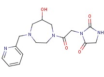 3-{2-[6-hydroxy-4-(pyridin-2-ylmethyl)-1,4-diazepan-1-yl]-2-oxoethyl}imidazolidine-2,4-dione