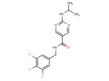 2-(isopropylamino)-N-(3,4,5-trifluorobenzyl)pyrimidine-5-carboxamide