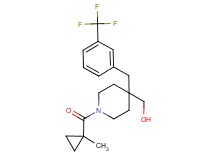 {1-[(1-methylcyclopropyl)carbonyl]-4-[3-(trifluoromethyl)benzyl]-4-piperidinyl}methanol