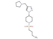 1-(butylsulfonyl)-4-[4-(pyrrolidin-1-ylmethyl)-1H-1,2,3-triazol-1-yl]piperidine
