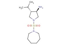 (3R*,4S*)-1-(1-azepanylsulfonyl)-4-isopropyl-3-pyrrolidinamine