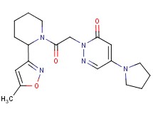2-{2-[2-(5-methylisoxazol-3-yl)piperidin-1-yl]-2-oxoethyl}-5-pyrrolidin-1-ylpyridazin-3(2H)-one