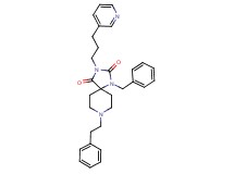 1-benzyl-8-(2-phenylethyl)-3-[3-(3-pyridinyl)propyl]-1,3,8-triazaspiro[4.5]decane-2,4-dione
