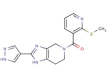 5-{[2-(methylthio)pyridin-3-yl]carbonyl}-2-(1H-pyrazol-4-yl)-4,5,6,7-tetrahydro-1H-imidazo[4,5-c]pyridine