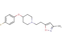 4-(4-fluorophenoxy)-1-[2-(3-methyl-5-isoxazolyl)ethyl]piperidine trifluoroacetate