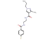 N-{2-[(4-fluorobenzoyl)amino]ethyl}-3-methyl-1-propyl-1H-pyrazole-4-carboxamide