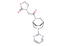 3-{2-oxo-2-[(1S*,5R*)-3-(2-pyrimidinyl)-3,6-diazabicyclo[3.2.2]non-6-yl]ethyl}-1,3-oxazolidin-2-one