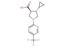 (3S*,4S*)-4-cyclopropyl-1-[5-(trifluoromethyl)-2-pyridinyl]-3-pyrrolidinecarboxylic acid