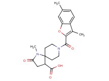 8-[(3,6-dimethyl-1-benzofuran-2-yl)carbonyl]-1-methyl-2-oxo-1,8-diazaspiro[4.5]decane-4-carboxylic acid