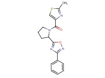 5-{1-[(2-methyl-1,3-thiazol-4-yl)carbonyl]pyrrolidin-2-yl}-3-phenyl-1,2,4-oxadiazole