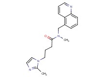 N-methyl-4-(2-methyl-1H-imidazol-1-yl)-N-(5-quinolinylmethyl)butanamide