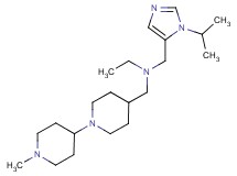 N-[(1-isopropyl-1H-imidazol-5-yl)methyl]-N-[(1'-methyl-1,4'-bipiperidin-4-yl)methyl]ethanamine