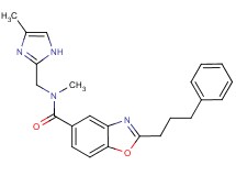 N-methyl-N-[(4-methyl-1H-imidazol-2-yl)methyl]-2-(3-phenylpropyl)-1,3-benzoxazole-5-carboxamide