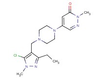 5-{4-[(5-chloro-3-ethyl-1-methyl-1H-pyrazol-4-yl)methyl]piperazin-1-yl}-2-methylpyridazin-3(2H)-one