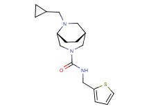 (1R*,5R*)-6-(cyclopropylmethyl)-N-(2-thienylmethyl)-3,6-diazabicyclo[3.2.2]nonane-3-carboxamide
