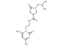 N-[2-(4,6-dimethyl-2-oxopyrimidin-1(2H)-yl)ethyl]-1-isobutyl-5-oxopyrrolidine-3-carboxamide