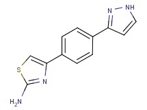 4-[4-(1H-pyrazol-3-yl)phenyl]-1,3-thiazol-2-amine trifluoroacetate