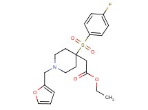 ethyl [4-[(4-fluorophenyl)sulfonyl]-1-(2-furylmethyl)-4-piperidinyl]acetate