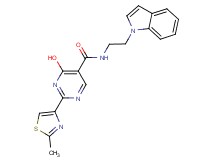 4-hydroxy-N-[2-(1H-indol-1-yl)ethyl]-2-(2-methyl-1,3-thiazol-4-yl)pyrimidine-5-carboxamide