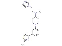 N-[2-(1H-imidazol-1-yl)ethyl]-N-methyl-1-[3-(2-methyl-1,3-thiazol-4-yl)phenyl]-4-piperidinamine