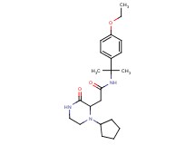 2-(1-cyclopentyl-3-oxo-2-piperazinyl)-N-[1-(4-ethoxyphenyl)-1-methylethyl]acetamide