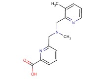 6-({methyl[(3-methylpyridin-2-yl)methyl]amino}methyl)pyridine-2-carboxylic acid