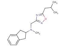 2,3-dihydro-1H-inden-2-yl[(5-isobutyl-1,2,4-oxadiazol-3-yl)methyl]methylamine