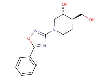 (3R*,4R*)-4-(hydroxymethyl)-1-(5-phenyl-1,2,4-oxadiazol-3-yl)-3-piperidinol