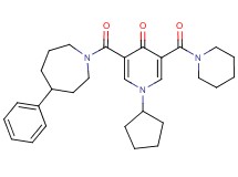 1-cyclopentyl-3-[(4-phenyl-1-azepanyl)carbonyl]-5-(1-piperidinylcarbonyl)-4(1H)-pyridinone