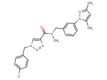 1-(4-chlorobenzyl)-N-[3-(3,5-dimethyl-1H-pyrazol-1-yl)benzyl]-N-methyl-1H-1,2,3-triazole-4-carboxamide