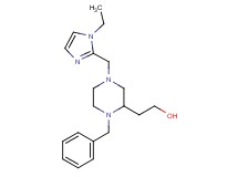 2-{1-benzyl-4-[(1-ethyl-1H-imidazol-2-yl)methyl]-2-piperazinyl}ethanol
