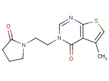 5-methyl-3-[2-(2-oxopyrrolidin-1-yl)ethyl]thieno[2,3-d]pyrimidin-4(3H)-one