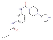 N-[3-(butyrylamino)phenyl]-4-pyrrolidin-3-ylpiperazine-1-carboxamide dihydrochloride