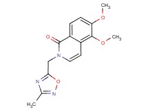 5,6-dimethoxy-2-[(3-methyl-1,2,4-oxadiazol-5-yl)methyl]isoquinolin-1(2H)-one