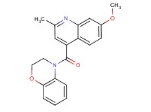 4-[(7-methoxy-2-methyl-4-quinolinyl)carbonyl]-3,4-dihydro-2H-1,4-benzoxazine trifluoroacetate