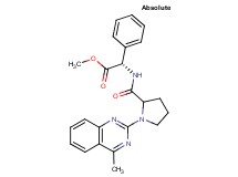 methyl (2S)-{[1-(4-methyl-2-quinazolinyl)prolyl]amino}(phenyl)acetate
