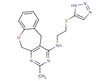 2-methyl-N-[2-(1H-1,2,3-triazol-5-ylthio)ethyl]-5,11-dihydro[1]benzoxepino[3,4-d]pyrimidin-4-amine
