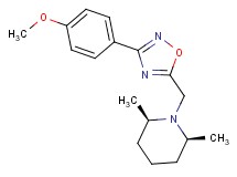 (2R*,6S*)-1-{[3-(4-methoxyphenyl)-1,2,4-oxadiazol-5-yl]methyl}-2,6-dimethylpiperidine
