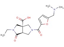 (3aR*,6aS*)-5-{5-[(dimethylamino)methyl]-2-furoyl}-2-ethyl-1-oxohexahydropyrrolo[3,4-c]pyrrole-3a(1H)-carboxylic acid