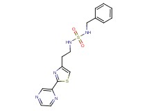 N-benzyl-N'-[2-(2-pyrazin-2-yl-1,3-thiazol-4-yl)ethyl]sulfamide