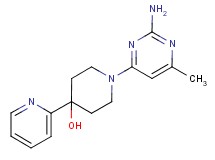 1-(2-amino-6-methyl-4-pyrimidinyl)-4-(2-pyridinyl)-4-piperidinol