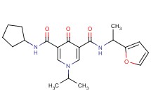 N-cyclopentyl-N'-[1-(2-furyl)ethyl]-1-isopropyl-4-oxo-1,4-dihydro-3,5-pyridinedicarboxamide