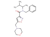 N-benzyl-N-(1,2-dimethylpropyl)-5-(morpholin-4-ylmethyl)isoxazole-3-carboxamide
