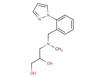 3-{methyl[2-(1H-pyrazol-1-yl)benzyl]amino}propane-1,2-diol