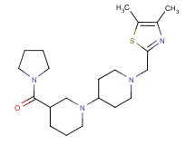 1'-[(4,5-dimethyl-1,3-thiazol-2-yl)methyl]-3-(pyrrolidin-1-ylcarbonyl)-1,4'-bipiperidine